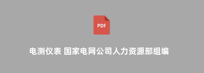 电测仪表 国家电网公司人力资源部组编   2010